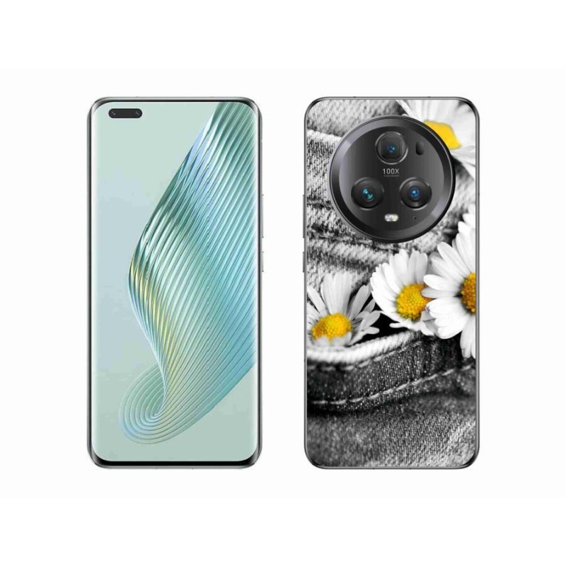 Gélový obal mmCase na mobil Honor Magic 5 Pro 5G - margaréty