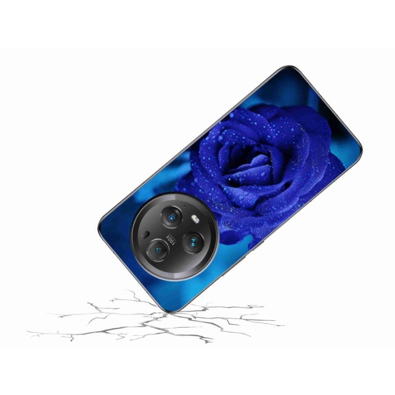 Gélový obal mmCase na mobil Honor Magic 5 Pro 5G - modrá ruža