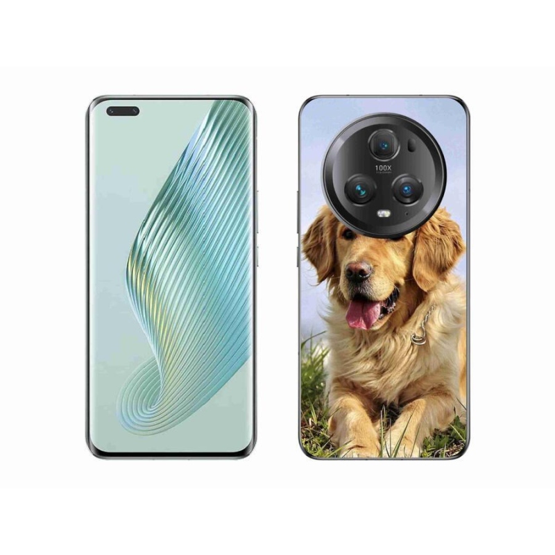 Gélový obal mmCase na mobil Honor Magic 5 Pro 5G - zlatý retriever