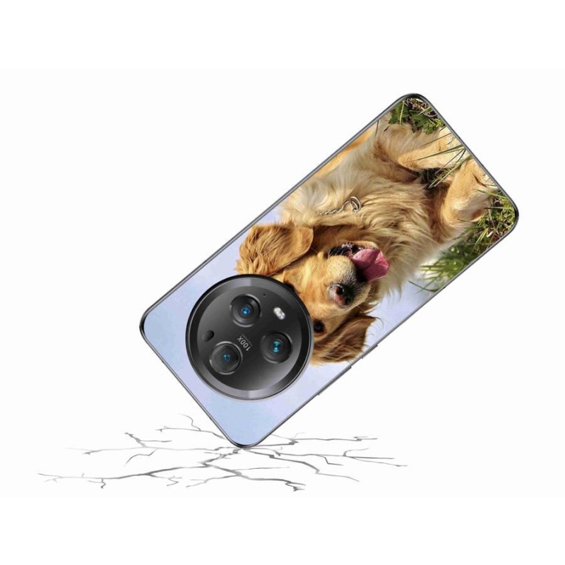 Gélový obal mmCase na mobil Honor Magic 5 Pro 5G - zlatý retriever