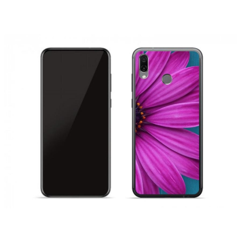 Gélový obal mmCase na mobil Honor Play - fialová margaréta