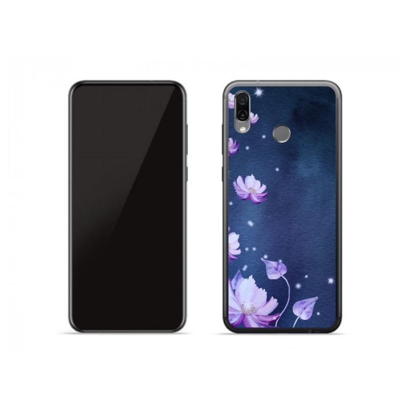 Gélový obal mmCase na mobil Honor Play - padajúce kvety