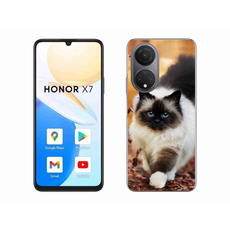 Gélový obal mmCase na mobil Honor X7 - mačka