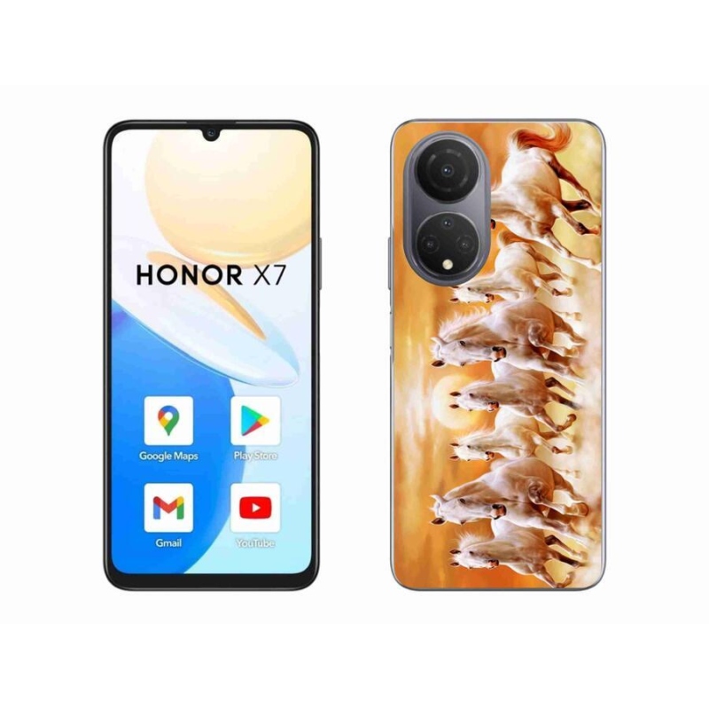 Gélový obal mmCase na mobil Honor X7 - kone 2