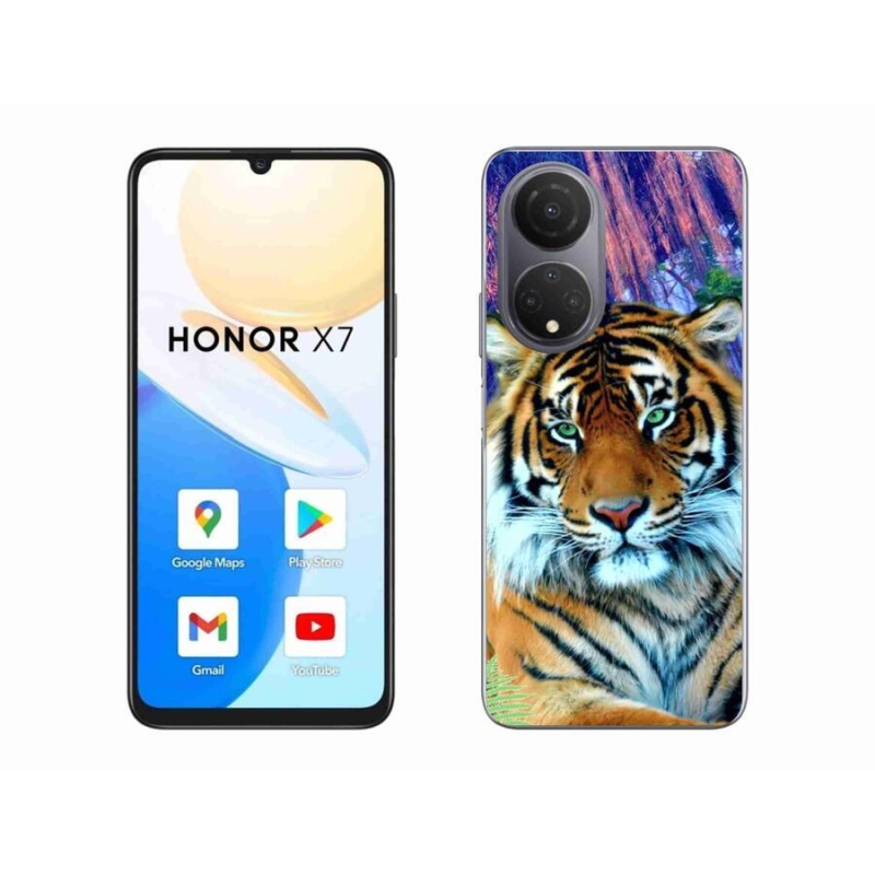 Gélový obal mmCase na mobil Honor X7 - tiger