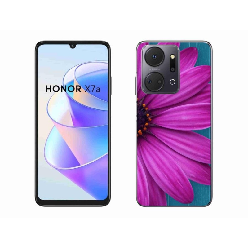 Gélový obal mmCase na mobil Honor X7a - fialová margaréta