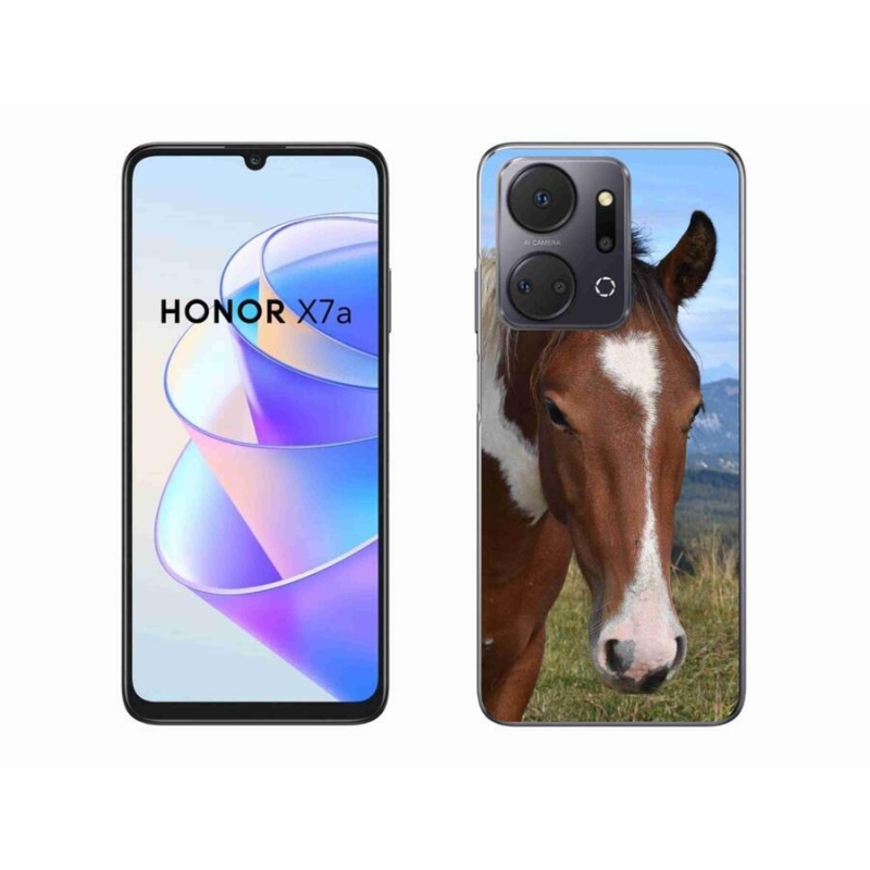 Gélový obal mmCase na mobil Honor X7a - hnedý kôň