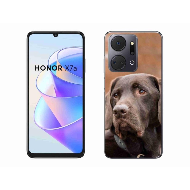 Gélový obal mmCase na mobil Honor X7a - hnedý labrador