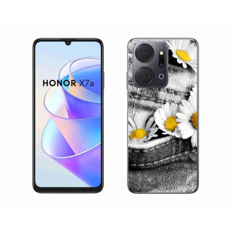 Gélový obal mmCase na mobil Honor X7a - margarétky
