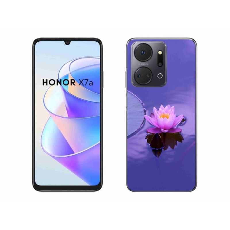 Gélový obal mmCase na mobil Honor X7a - kvet na hladine