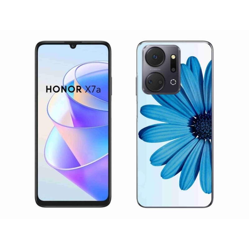 Gélový obal mmCase na mobil Honor X7a - modrá margaréta