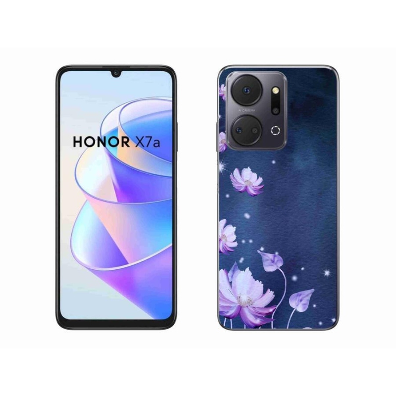 Gélový obal mmCase na mobil Honor X7a - padajúce kvety