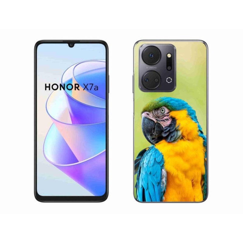 Gélový obal mmCase na mobil Honor X7a - papagáj ara 2