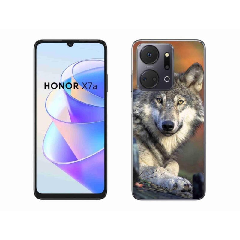 Gélový obal mmCase na mobil Honor X7a - vlk