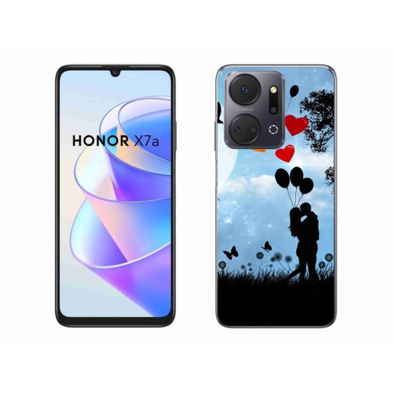Gélový obal mmCase na mobil Honor X7a - zamilovaný pár