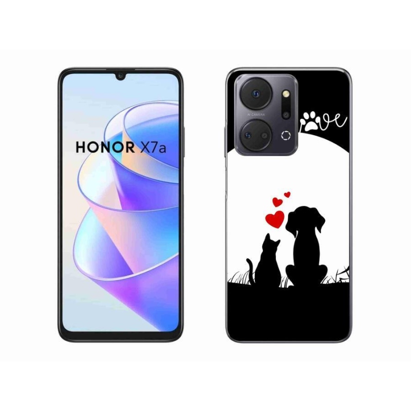 Gélový obal mmCase na mobil Honor X7a - zvieracia láska