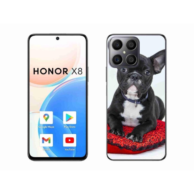 Gélový obal mmCase na mobil Honor X8 4G - buldog