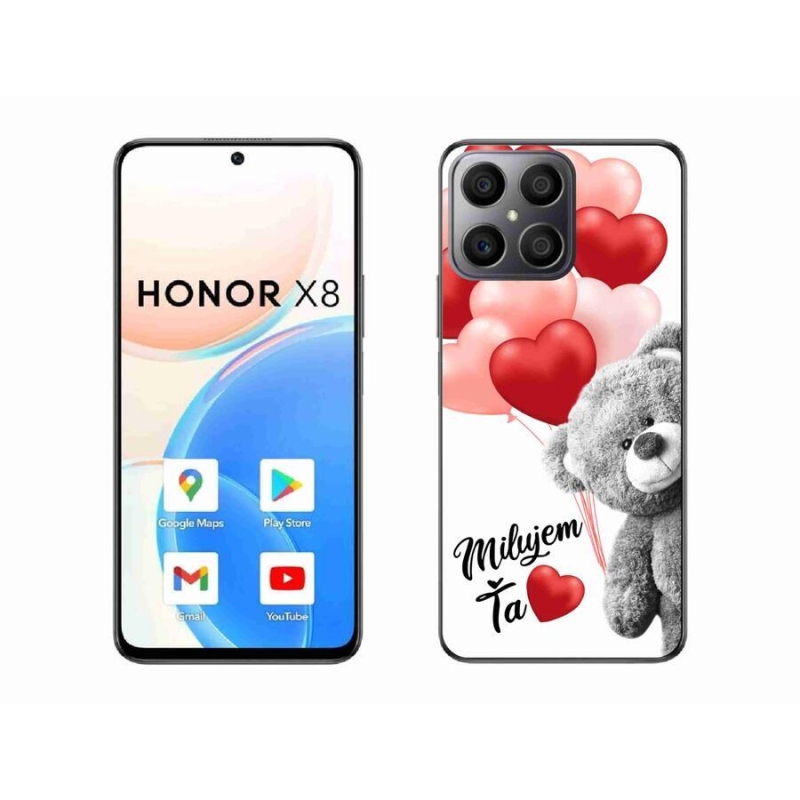Gélový obal mmCase na mobil Honor X8 4G - milujem Ťa sk