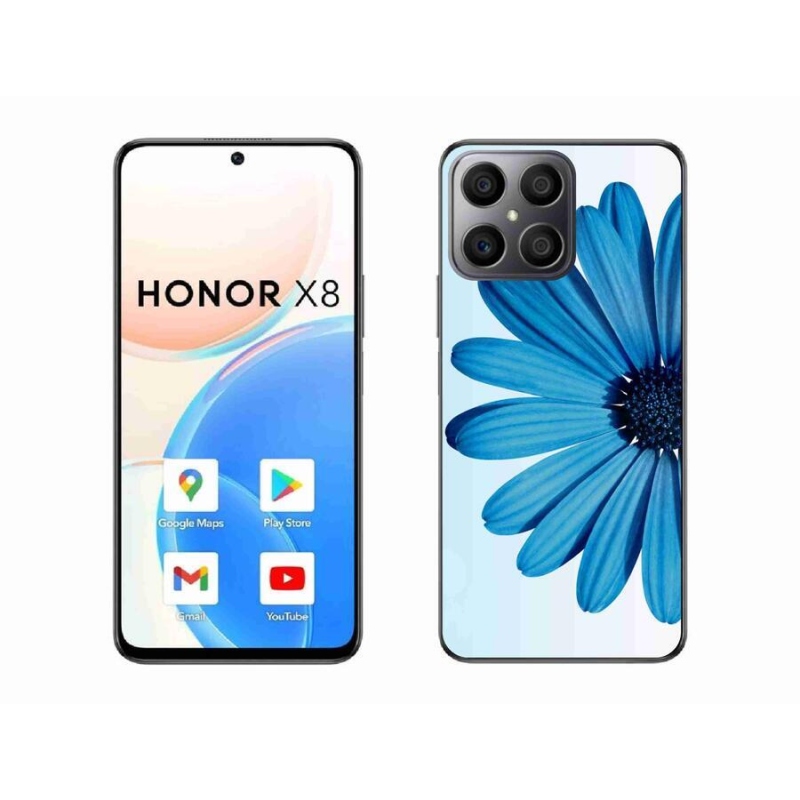 Gélový obal mmCase na mobil Honor X8 4G - modrá margaréta