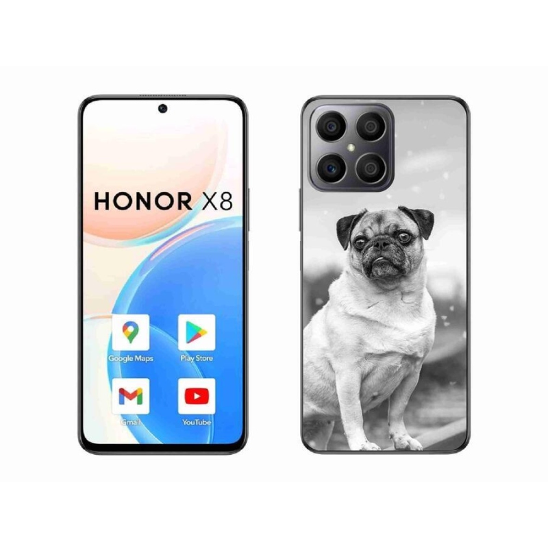 Gélový obal mmCase na mobil Honor X8 4G - mops