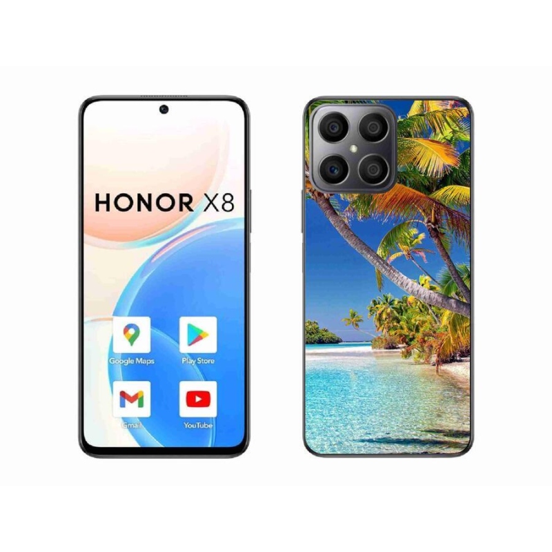 Gélový obal mmCase na mobil Honor X8 4G - morská pláž