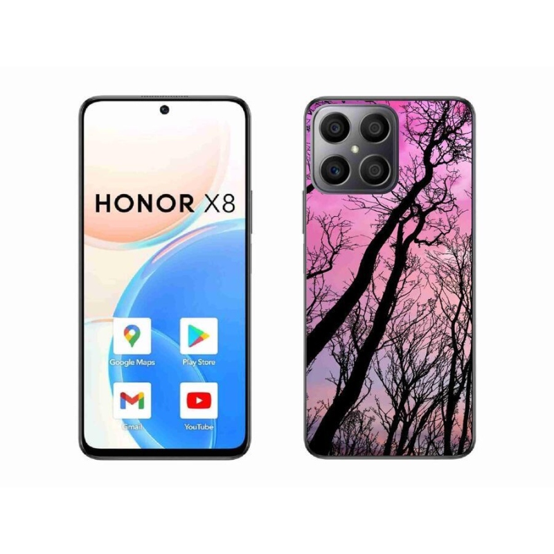 Gélový obal mmCase na mobil Honor X8 4G - opadané stromy
