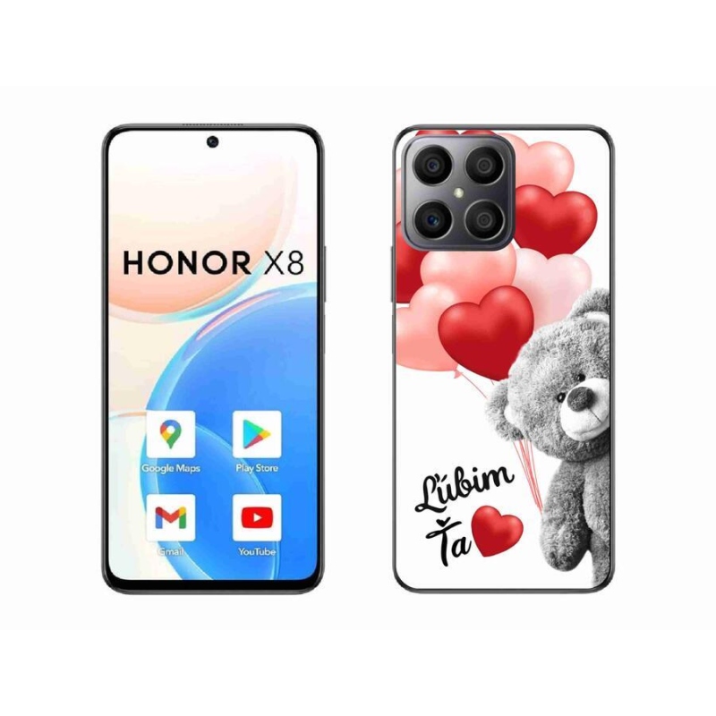 Gélový obal mmCase na mobil Honor X8 4G - ľúbim ťa sk