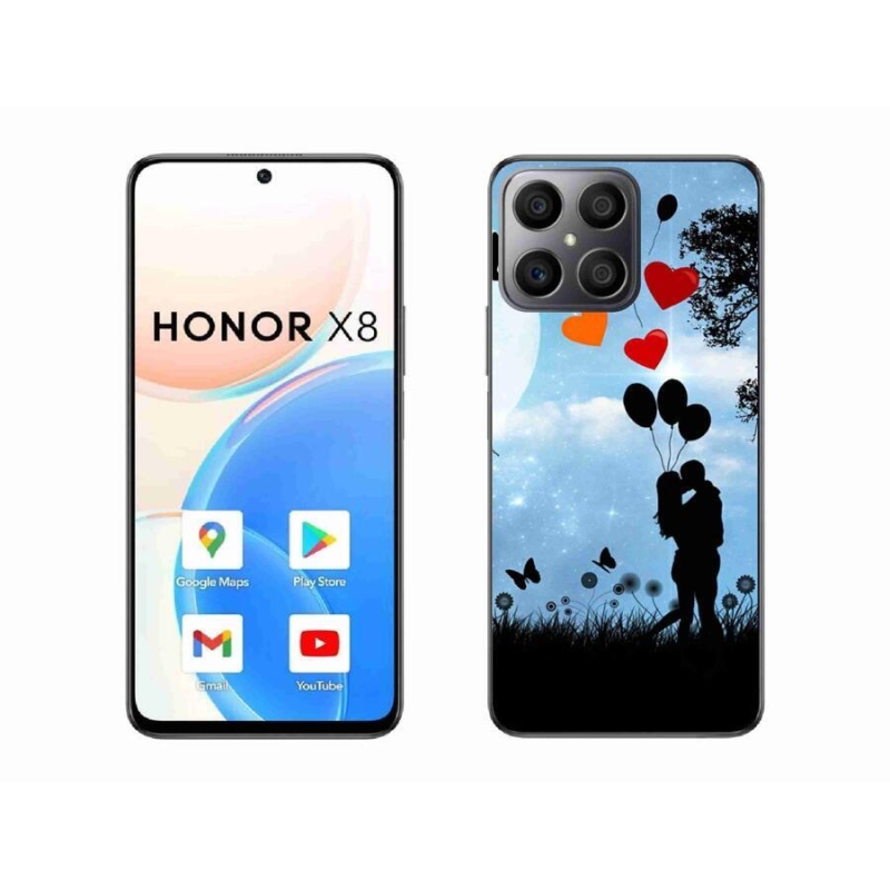 Gélový obal mmCase na mobil Honor X8 4G - zamilovaný pár
