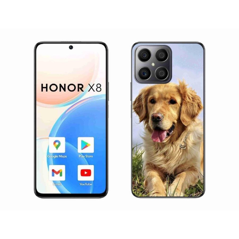 Gélový obal mmCase na mobil Honor X8 4G - zlatý retriever