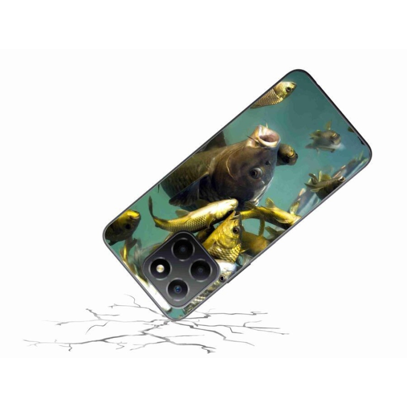 Gélový obal mmCase na mobil Honor X8 5G/Honor 70 Lite 5G - kŕdeľ rýb