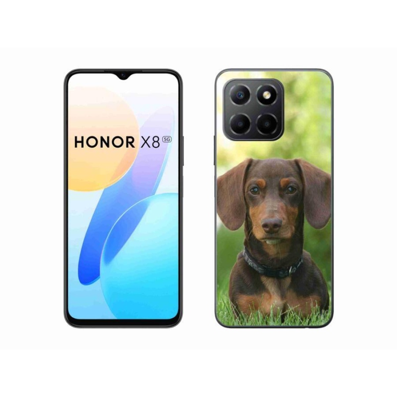 Gélový obal mmCase na mobil Honor X8 5G/Honor 70 Lite 5G - hnedý jazvečík
