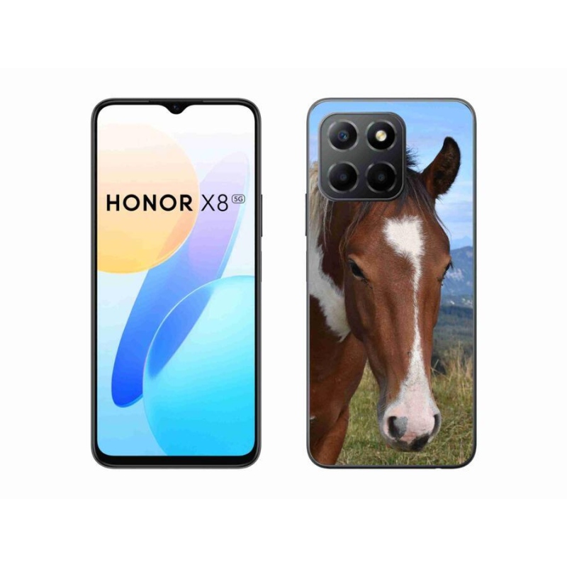 Gélový obal mmCase na mobil Honor X8 5G/Honor 70 Lite 5G - hnedý kôň