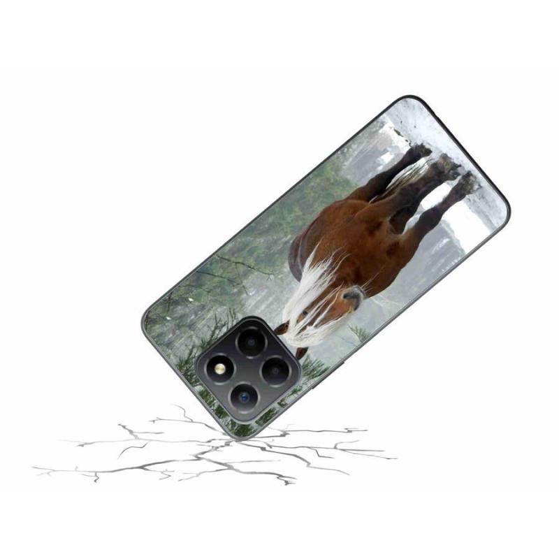Gélový obal mmCase na mobil Honor X8 5G/Honor 70 Lite 5G - kôň v lese