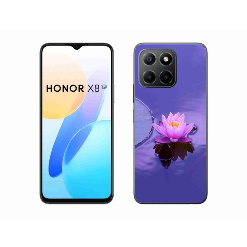 Gélový obal mmCase na mobil Honor X8 5G/Honor 70 Lite 5G - kvet na hladine