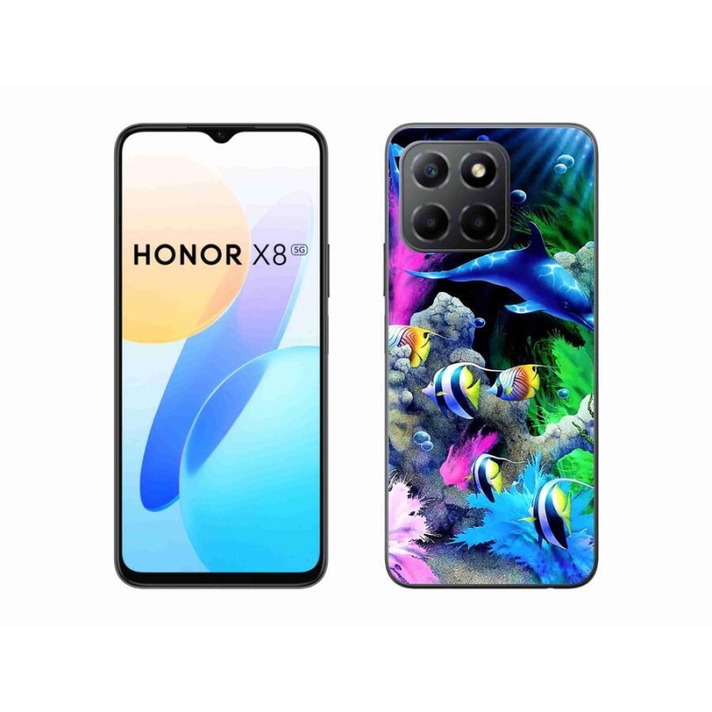 Gélový obal mmCase na mobil Honor X8 5G/Honor 70 Lite 5G - morský svet