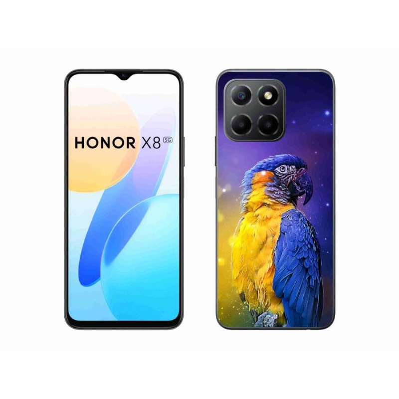 Gélový obal mmCase na mobil Honor X8 5G/Honor 70 Lite 5G - papagáj ara 1