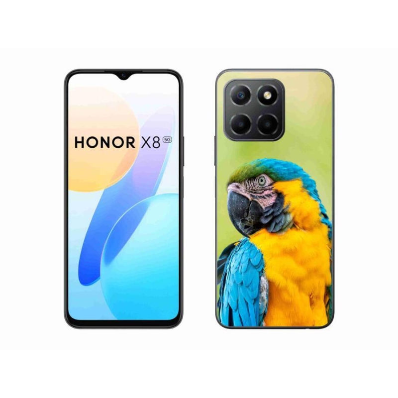 Gélový obal mmCase na mobil Honor X8 5G/Honor 70 Lite 5G - papagáj ara 2