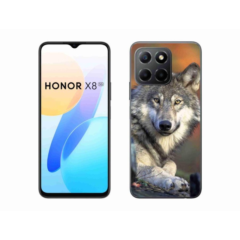 Gélový obal mmCase na mobil Honor X8 5G/Honor 70 Lite 5G - vlk