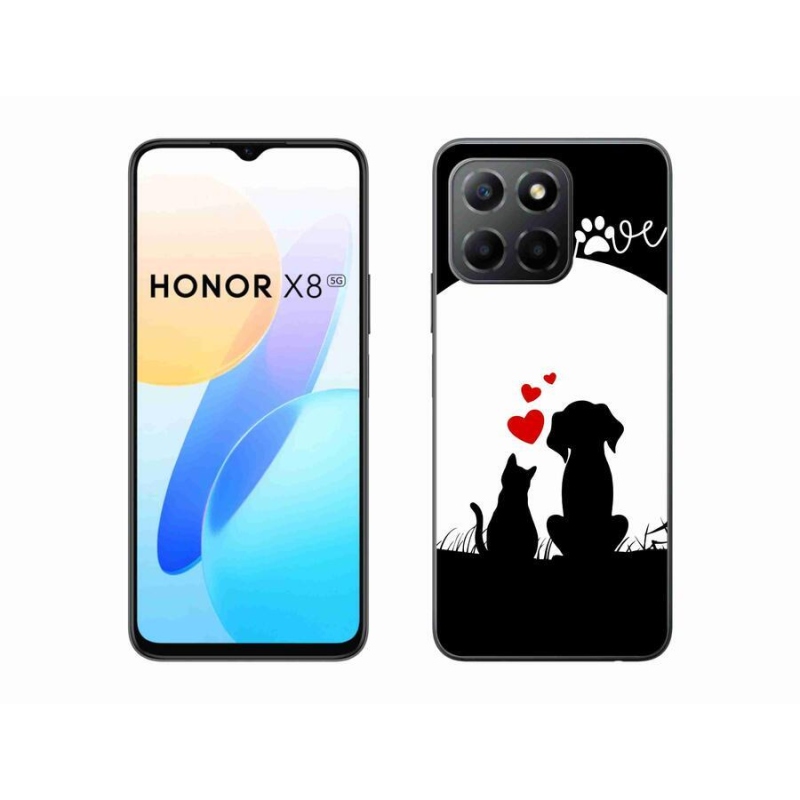 Gélový obal mmCase na mobil Honor X8 5G/Honor 70 Lite 5G - zvieracia láska