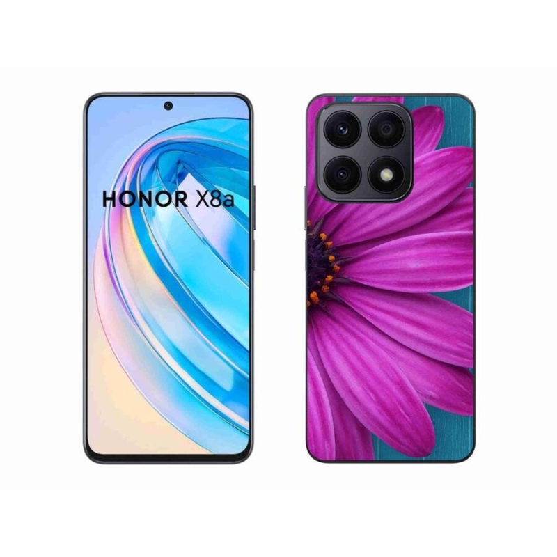 Gélový obal mmCase na mobil Honor X8a - fialová margaréta