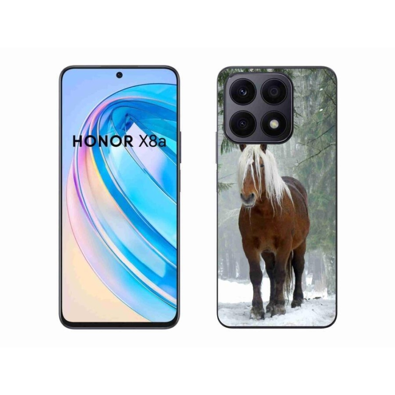 Gélový obal mmCase na mobil Honor X8a - kôň v lese