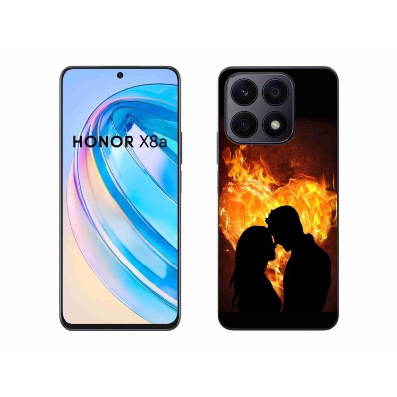 Gélový obal mmCase na mobil Honor X8a - ohnivá láska