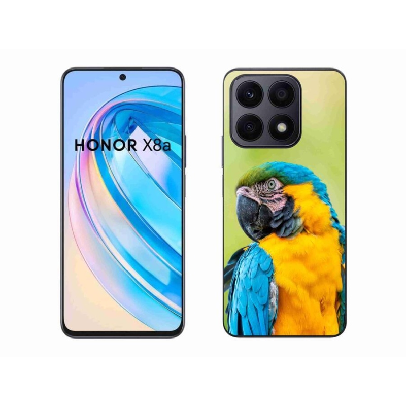 Gélový obal mmCase na mobil Honor X8a - papagáj ara 2