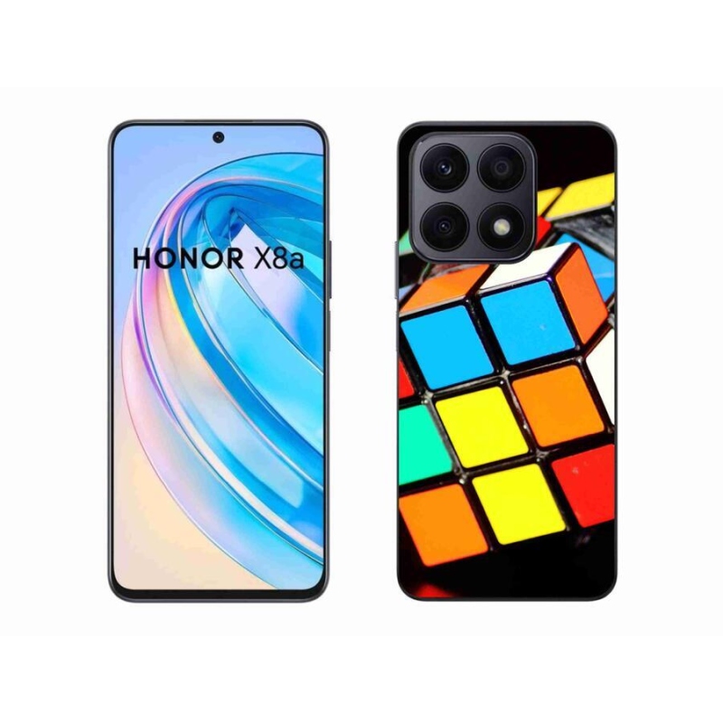 Gélový obal mmCase na mobil Honor X8a - rubikova kocka