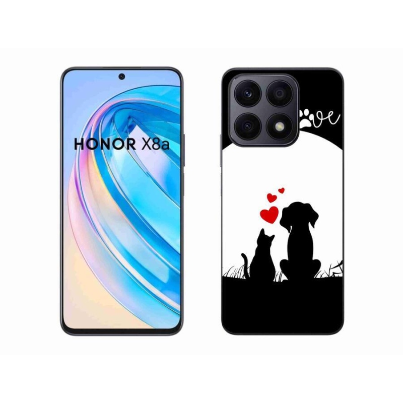 Gélový obal mmCase na mobil Honor X8a - zvieracia láska