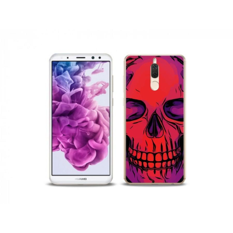 Gélový obal mmCase na mobil Huawei Mate 10 Lite - lebka