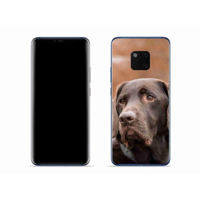 Gélový obal mmCase na mobil Huawei Mate 20 Pro - hnedý labrador