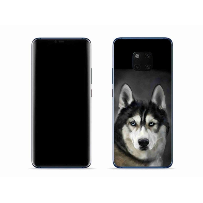 Gélový obal mmCase na mobil Huawei Mate 20 Pro - husky