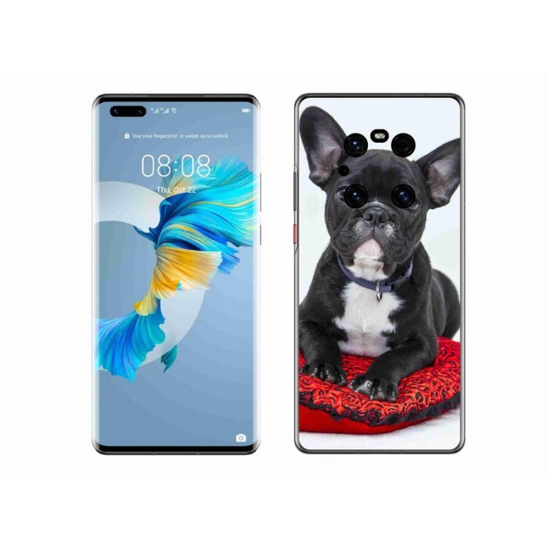 Gélový obal mmCase na mobil Huawei Mate 40 Pro - buldog