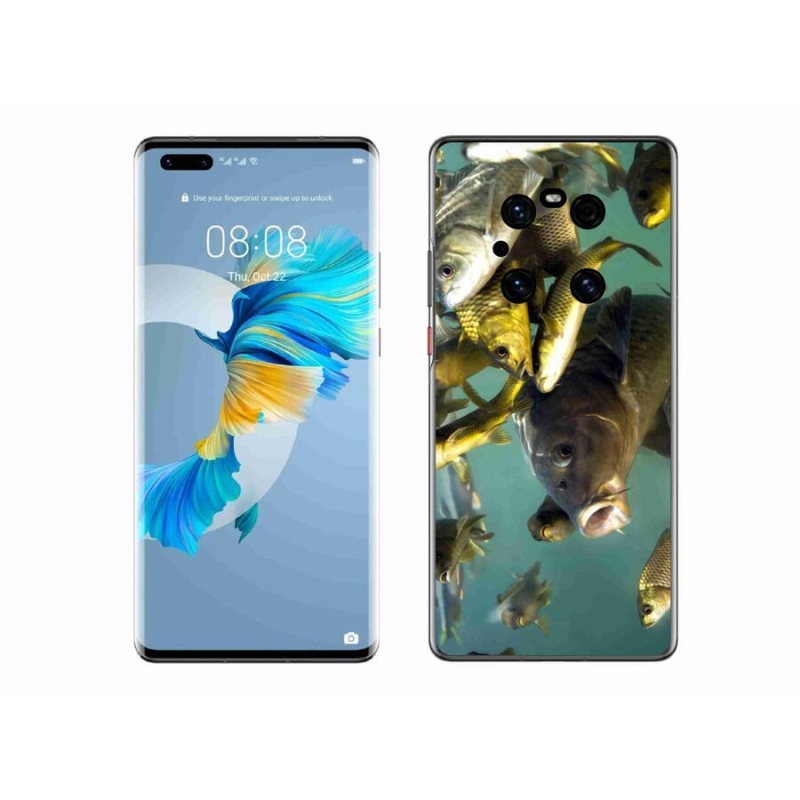 Gélový obal mmCase na mobil Huawei Mate 40 Pro - kŕdeľ rýb